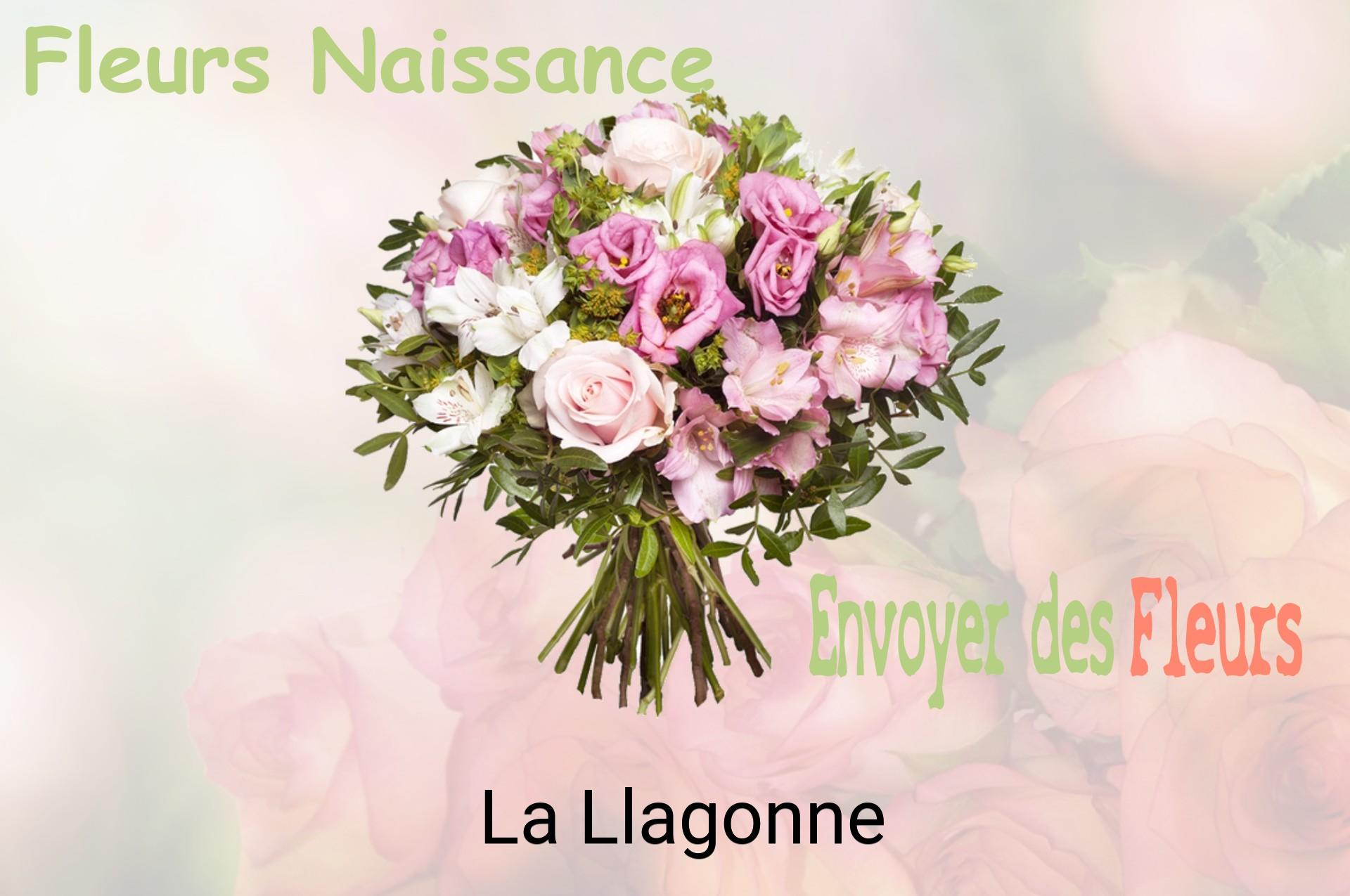 Bouquet de fleurs de naissance livré à La Llagonne